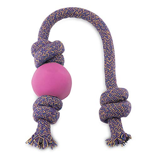 BecoThings Spielball mit Seil, 30 cm, rosa von BecoThings