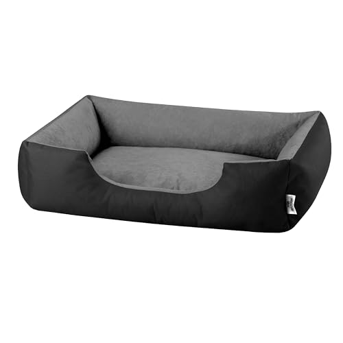 BedDog Hundebett L - Hundekissen - Hundekorb - Hundecouch - Hundesofa - Bezug abziehbar, Waschbar, für Mittel-Kleine Hunde von BedDog