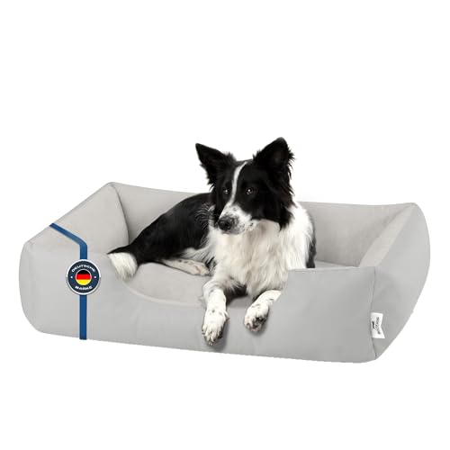 BedDog Hundebett Zara, Hundekissen mit abziehbaren waschbaren Bezug, Hundekorb, Hundesofa, für mittel-große Hunde, L von BedDog