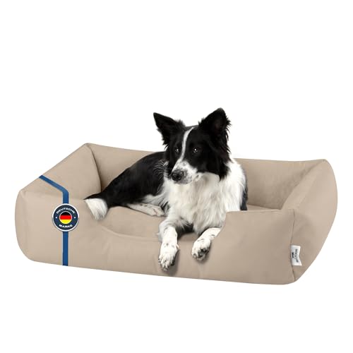 BedDog Hundebett Zara, Hundekissen mit abziehbaren waschbaren Bezug, Hundekorb, Hundesofa, für mittel-große Hunde, XL von BedDog