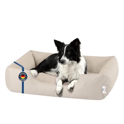 BedDog Hundebett ZARA, Hundekissen mit abziehbaren waschbaren Bezug, Hundekorb, Hundesofa, für mittel-große Hunde, XL von BedDog