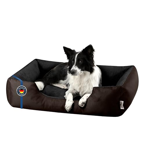 BedDog Hundebett L - Hundekissen - Hundekorb - Hundecouch - Hundesofa - Bezug abziehbar, Waschbar, für Mittel-Kleine Hunde von BedDog