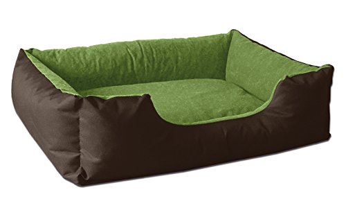 BedDog Hundebett L - Hundekissen - Hundekorb - Hundecouch - Hundesofa - Bezug abziehbar, Waschbar, für Mittel-Kleine Hunde von BedDog