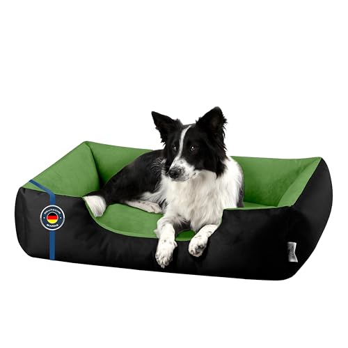 BedDog Hundebett L - Hundekissen - Hundekorb - Hundecouch - Hundesofa - Bezug abziehbar, Waschbar, für Mittel-Kleine Hunde von BedDog