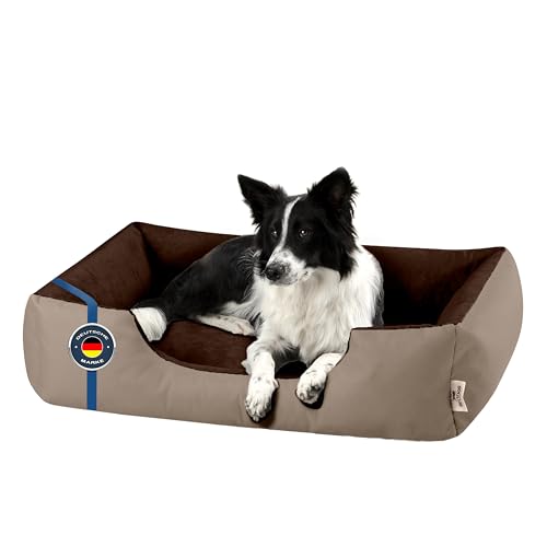 BedDog Hundebett L - Hundekissen - Hundekorb - Hundecouch - Hundesofa - Bezug abziehbar, Waschbar, für Mittel-Kleine Hunde von BedDog