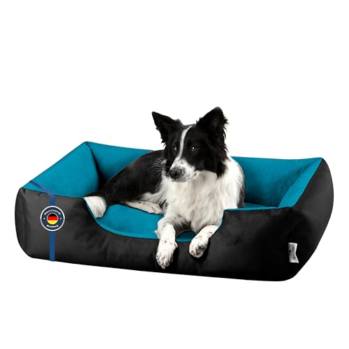 BedDog Hundebett L - Hundekissen - Hundekorb - Hundecouch - Hundesofa - Bezug abziehbar, Waschbar, für Mittel-Kleine Hunde von BedDog