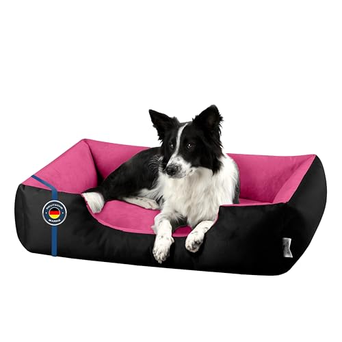 BedDog Hundebett L - Hundekissen - Hundekorb - Hundecouch - Hundesofa - Bezug abziehbar, Waschbar, für Mittel-Kleine Hunde von BedDog