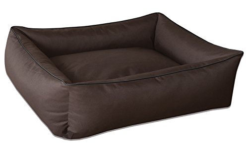 BedDog Hundebett MAX, Hundekissen mit abziehbaren waschbaren Bezug, Hundekorb, Hundesofa, für große Hunde, XXXL, braun von BedDog