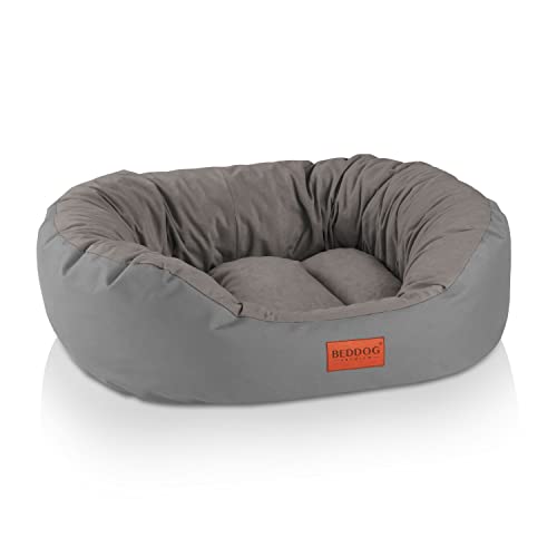 BedDog Hundebett Mittelgroße Hunde - Hundekissen L - Hundekorb - Hundekörbchen - Hundesofa - Hundebetten für Mittelgroße Hunde - Dog Bed - Hunde Bett - Körbchen Hund Alicante-Gewebe von BedDog