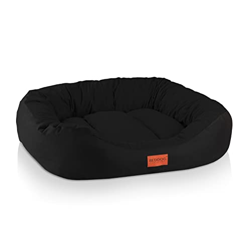 BedDog Hundebett Mittelgroße Hunde - Hundekissen XL - Hundekorb - Hundekörbchen - Hundesofa - Hundebetten für Mittelgroße Hunde - Dog Bed - Hunde Bett - Körbchen Hund Alicante-Gewebe von BedDog