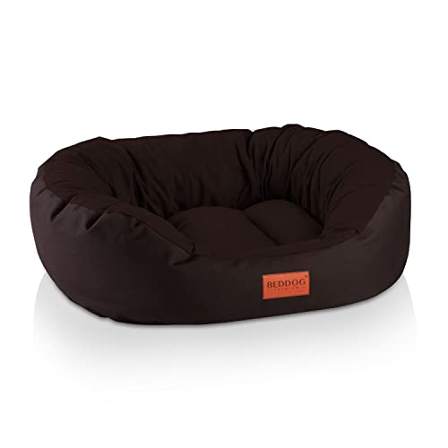 BedDog Hundebett Mittelgroße Hunde - Hundekissen L - Hundekorb - Hundekörbchen - Hundesofa - Hundebetten für Mittelgroße Hunde - Dog Bed - Hunde Bett - Körbchen Hund Alicante-Gewebe von BedDog