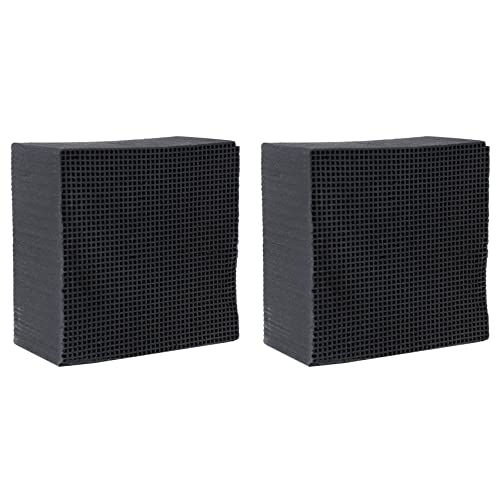 2 x Aktivkohlefilter Öko-Aquarium Wasseraufbereiter Cube Honeycomb Ultra Filtration & Absorption Filter A von Beelooom