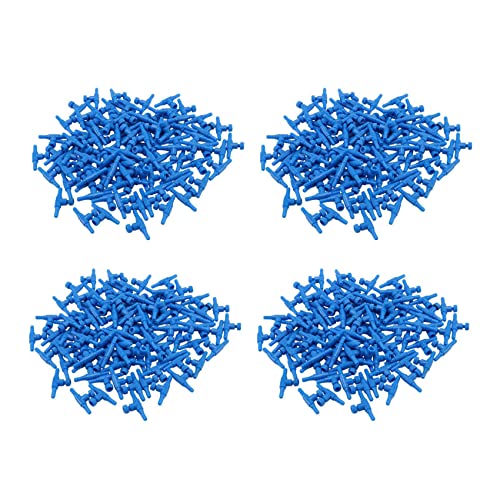 Beelooom Luftpumpen-Regelventil für 4-mm-Luftleitungen, Kunststoff, Blau, 400 Stück von Beelooom