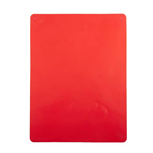Futternapf-Matten für Hunde, 40 x 30 x 0,1 cm, Rot von Beelooom