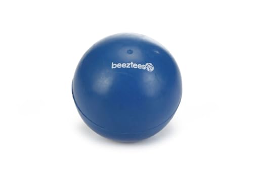 BEEZTEES 625912 Hundespielzeug: Ball aus Vollgummi Ø 9cm BLAU von Beeztees