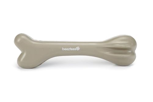 BEEZTEES 625924 Hundespielzeug: Vollgummi Knochen 20cm BEIGE von Beeztees