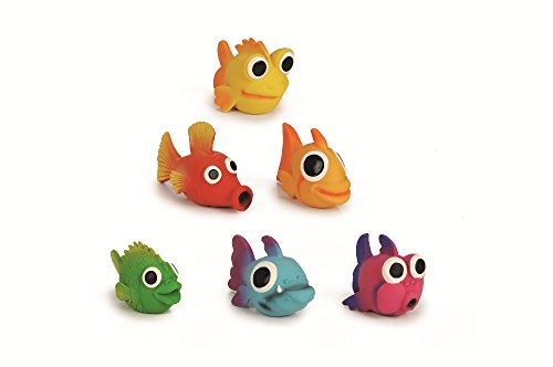 BEEZTEES Hundespielzeug: 24 Fische aus Latex 14 x 6cm #0620875 von Beeztees