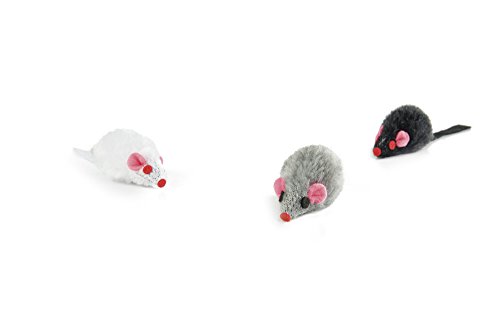 Beeztees 430346 Pluesch Spielmaus Sortiert, XL, 9 cm von Beeztees