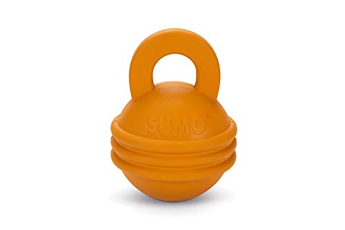 Beeztees Sumo Kettlebell, Hundespielzeug, Gummi, orange, 16x12x12 cm von Beeztees