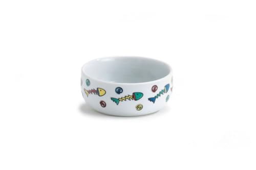 Beeztees 651052 Katzennapf mit Fischmotiven, 325 ml, 11 cm von Beeztees