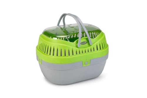 Beeztees 715091 Transportbox Travica, 27 x 20 cm, grüen/grau von Beeztees