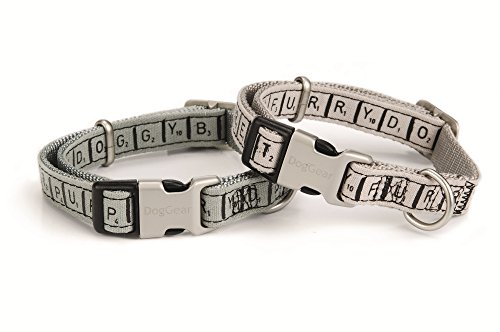 Beeztees 746193 Nylonhalsband "Typo", 48-70 x 2.5 cm, grau von Beeztees