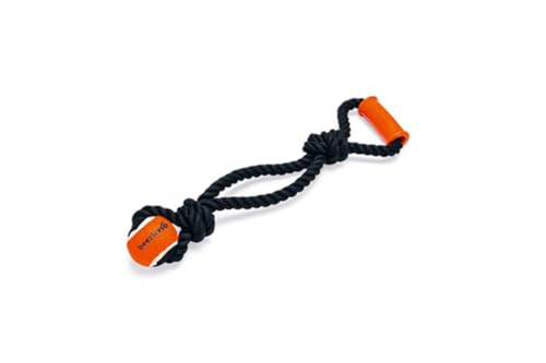 Beeztees Baumwolle T-Puller + Tennisball Ya Schwarz 50x13x6,3 cm von Beeztees