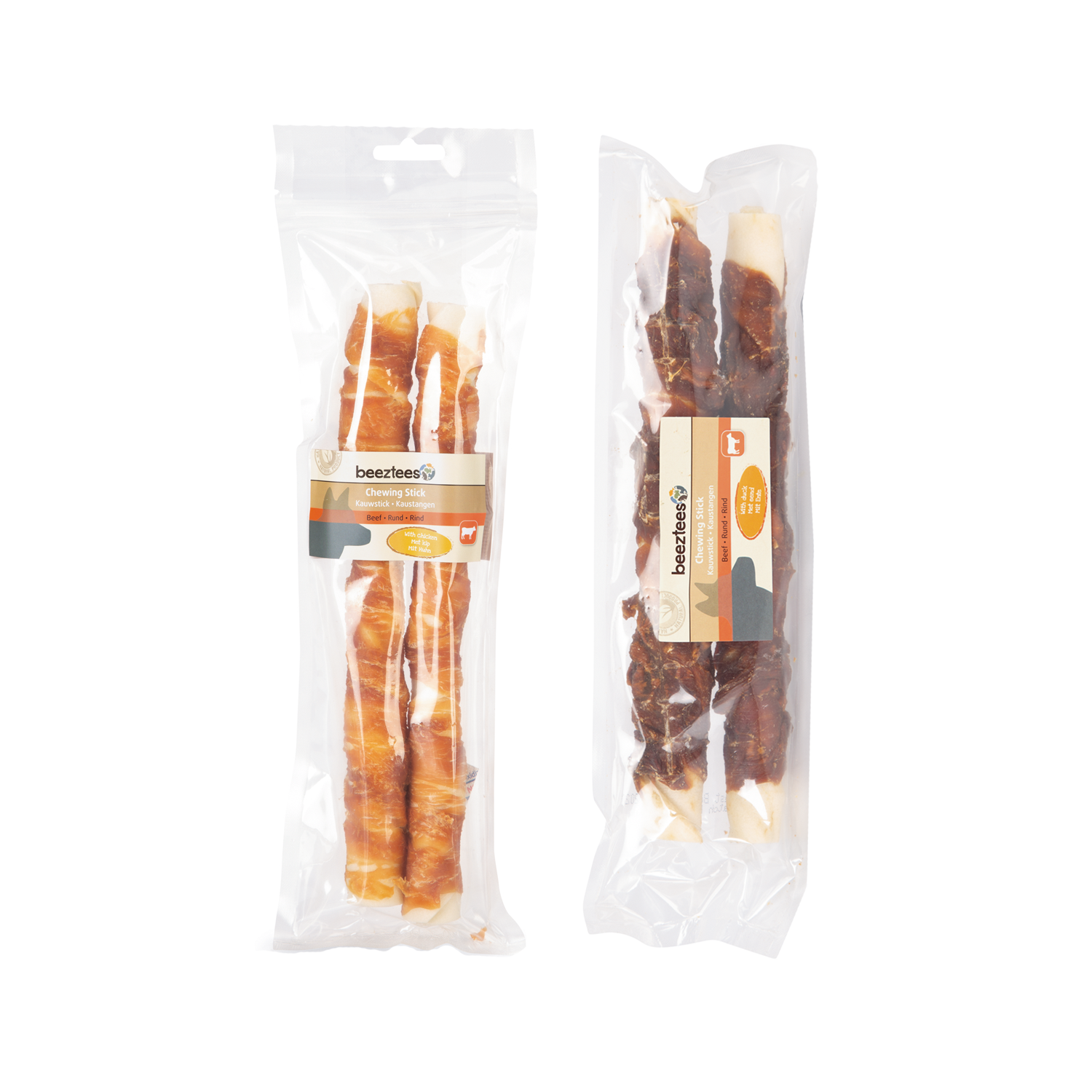 Beeztees Culinaire Kausticks - 2 x 15 cm - Ente - 3 Stück von Beeztees