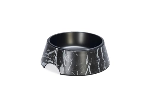 Beeztees DBL Hundefutter Wassernapf, Mattschwarz Edelstahl, Schwarz Marmoroptik 22cm, 700ml Beeztees DBL Hundefutter Wassernapf, Mattschwarz Edelstahl, Schwarz Marmoroptik 22cm, 700ml von Beeztees