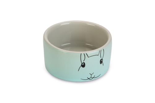 Beeztees Hamsternapf Gorky Nager Keramik grau/Mint Durchm. 7,5 x 4 cm von Beeztees