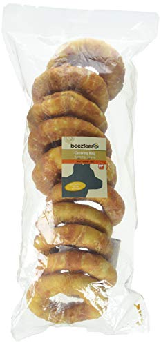 Beeztees K&Bz Snack Hund Ring Leder mit Huhn 10 x 12,5 cm Paket 100 g von Beeztees