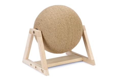 Beeztees Kratzmöbel Kratzball - Kratzbaum - zu Fuß - Holz - 34x30x35,5 von Beeztees