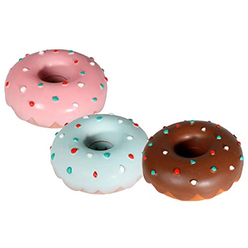 Beeztees Latexspielzeug Doggy Donuts ø: 3 x 12 cm farblich Sortiert von Beeztees