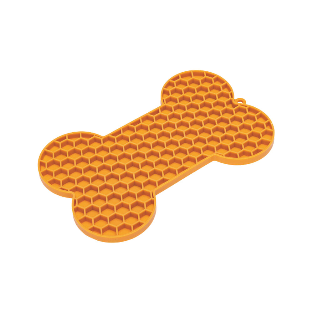 Beeztees Leckmatte Knochen - Orange Beeztees Leckmatte Knochen - Orange von Beeztees