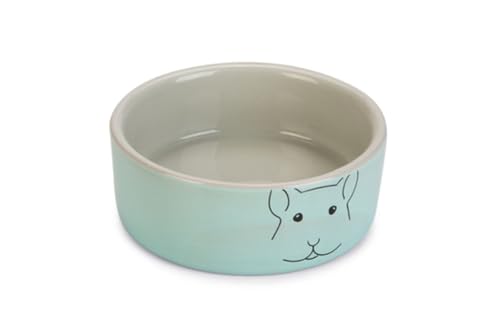 Beeztees Meerschweinchen Napf Frinca - Nager - Keramik - grau/Mint - Durchm. 10x4,5 cm von Beeztees