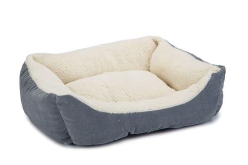 Beeztees Mogina - Katzenbett - Plüsch - blau - 45x37x18 cm von Beeztees