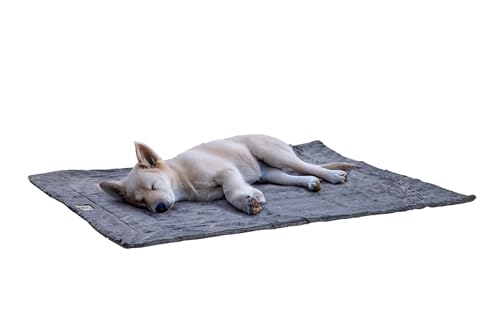 Beeztees Nano Plaid Chill Kuzzi, Hundedecke, Grau, 102 x 127 cm von Beeztees