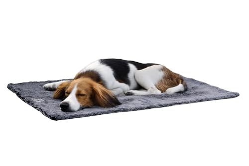 Beeztees Nano Plaid Chill Kuzzi, Hundedecke, Grau, 76 x 102 cm von Beeztees