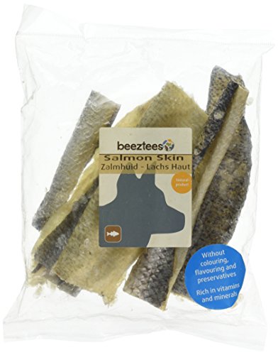 Beeztees Naturals Hundesnacks mit Lachshaut, 50 g, transparent von Beeztees