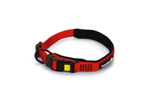 Beeztees Parinca Premium - Hundehalsband - Nylon - rot - 35-40 cm x 20 von Beeztees