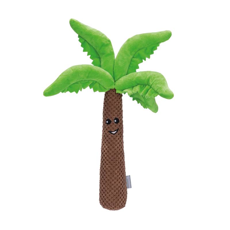 Beeztees Plüsch Hundespielzeug Palme Braun/Grün - 30 cm von Beeztees