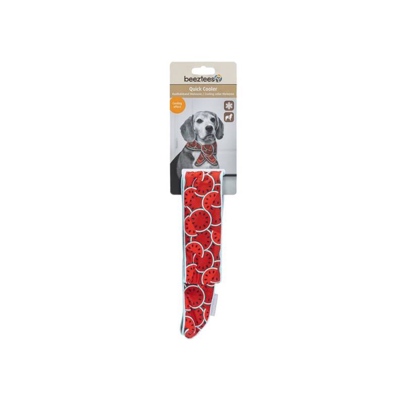 Beeztees Quick Cooler Meloenie Hundehalsband – Rot – L von Beeztees