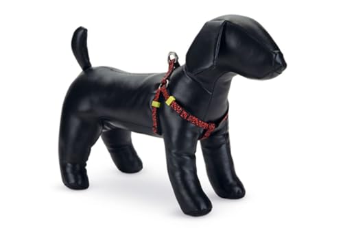 Beeztees Scribbles - Hundegeschirr - schwarz - 35-60 cm von Beeztees