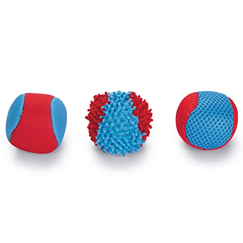 Beeztees Splashball - Hundespielzeug - blau/rot - Durchm: 6,2 cm - 3 Stck. von Beeztees