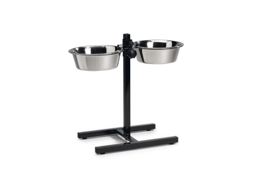 Beeztees Standard, Doppelnapf Hund, schwarz, 25 cm Beeztees Standard, Doppelnapf Hund, schwarz, 25 cm von Beeztees