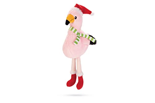 Beeztees Weihnachtsspielzeug I Plüsch Flamingo I Xmas / Weihnachten I 79 cm von Beeztees