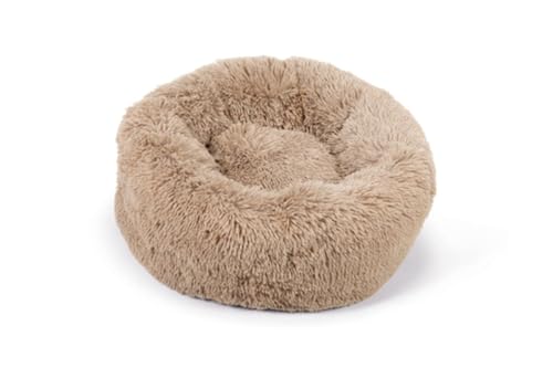 Beeztees Yali - Hundebett - Plusch - Beige - Diam. 60 cm von Beeztees