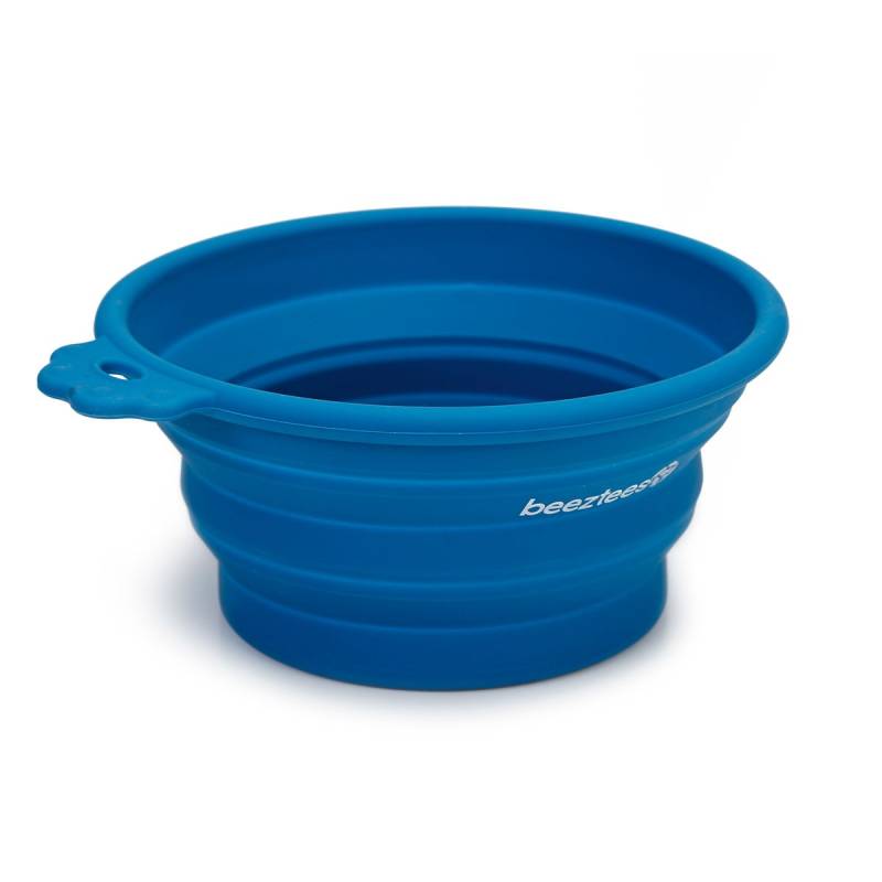 Beeztees faltbarer Silikonnapf blau 17x15cm von Beeztees