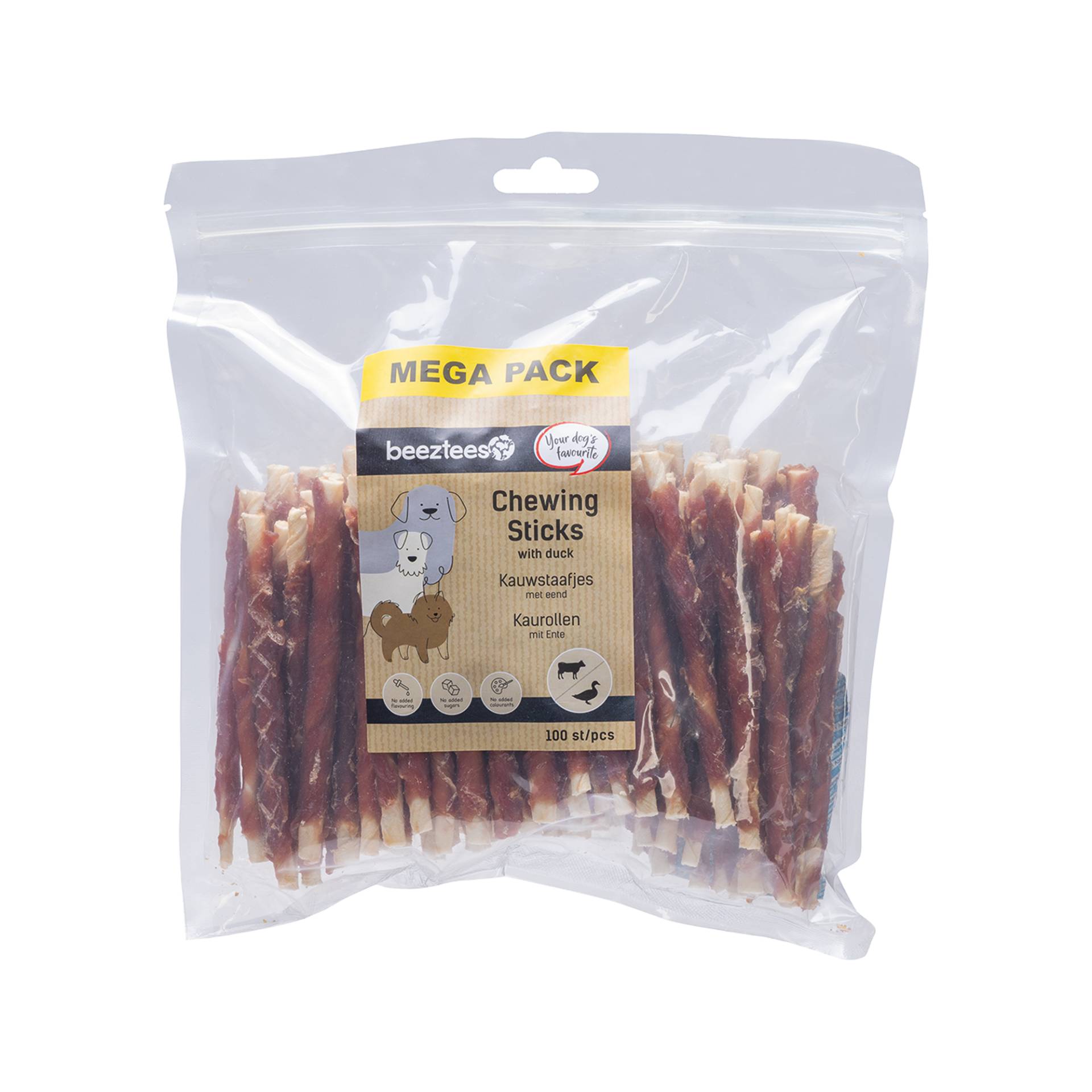 Beeztees kulinarische Sticks Mega Pack - Ente - 100 Stück - 12,5 cm Beeztees kulinarische Sticks Mega Pack - Ente - 100 Stück - 12,5 cm von Beeztees