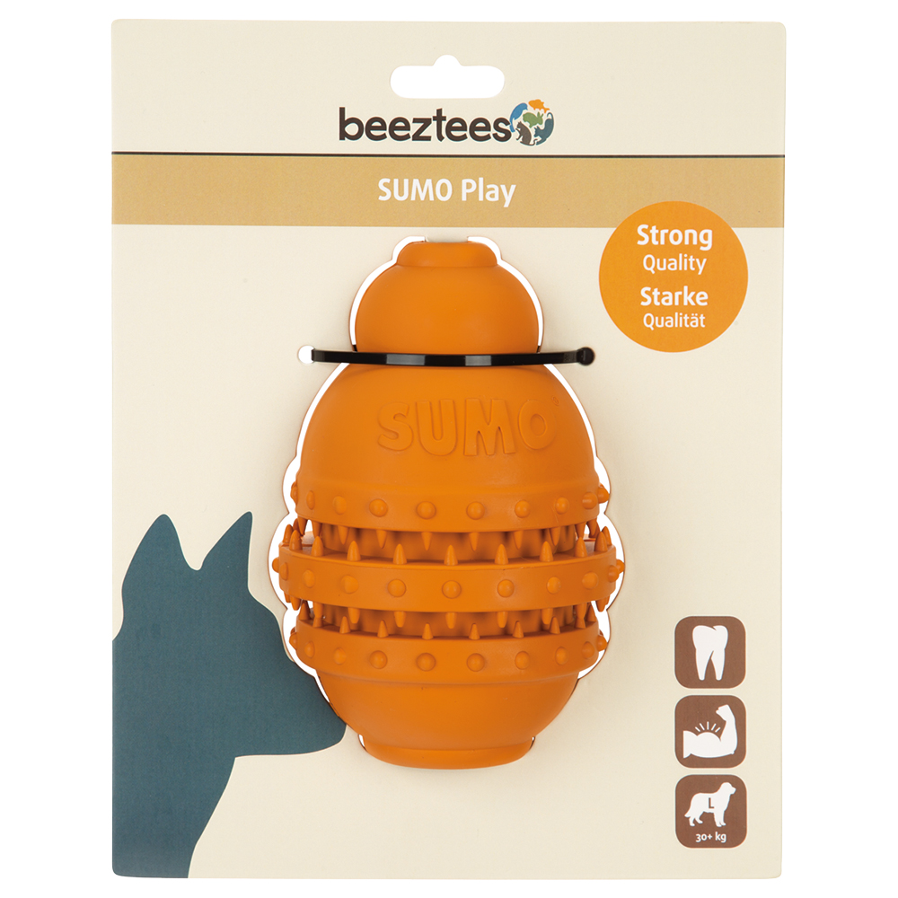 beeztees Hundespielzeug Sumo Play Dental - Größe L: Ø 10 x H 15 cm von Beeztees